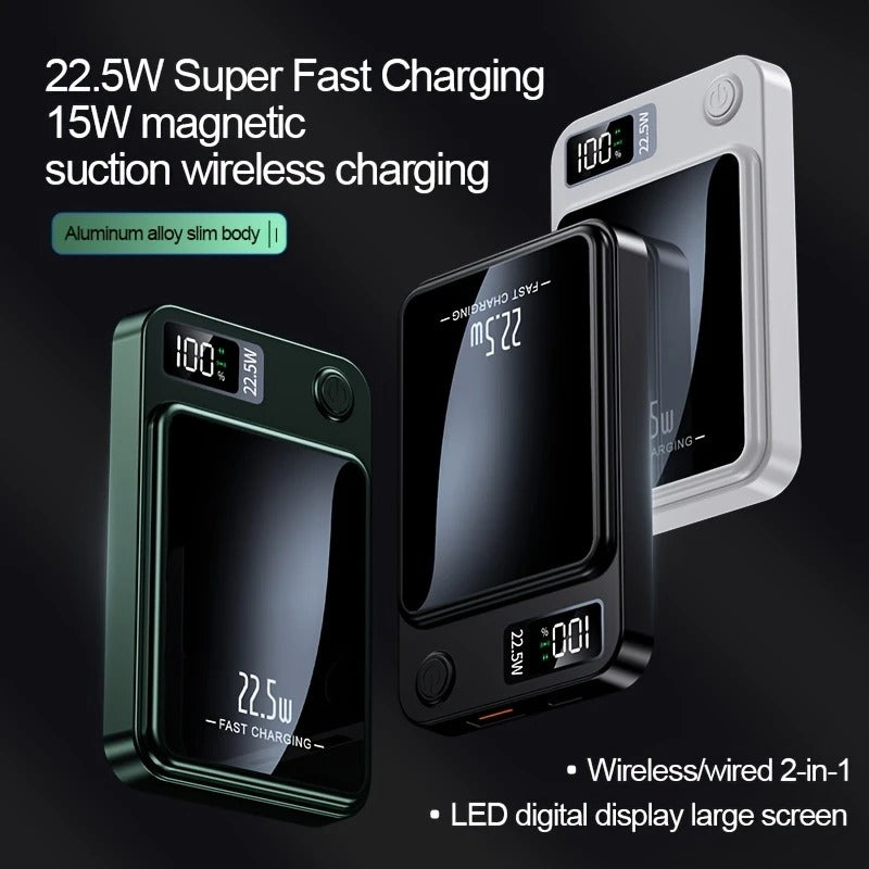 Powerful Magnetic Powerbank with Display