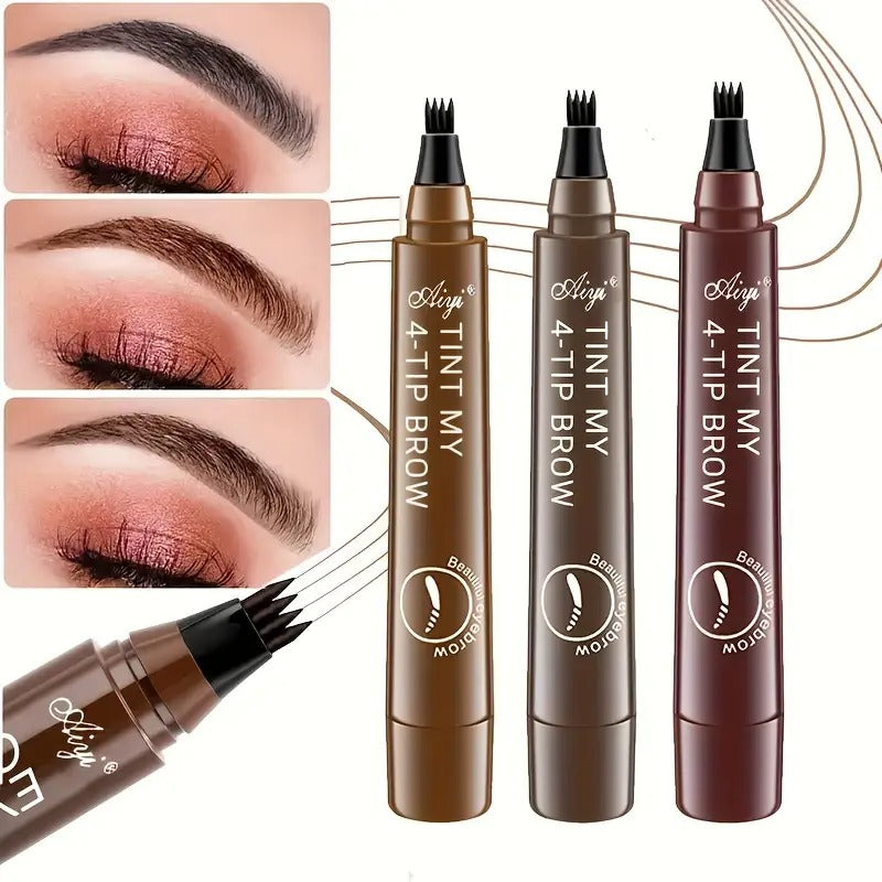 Exclusive 4-in-1 Eyebrow Pencil – Natural Color &amp; Waterproof Precision